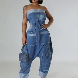 combinaison femme Cargo épaules nues