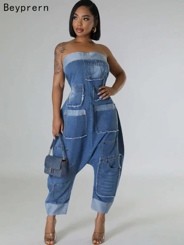 combinaison femme Cargo épaules nues